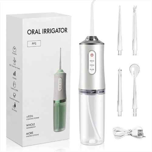 Irrigador Oral Limpieza Dental Profunda Recargable