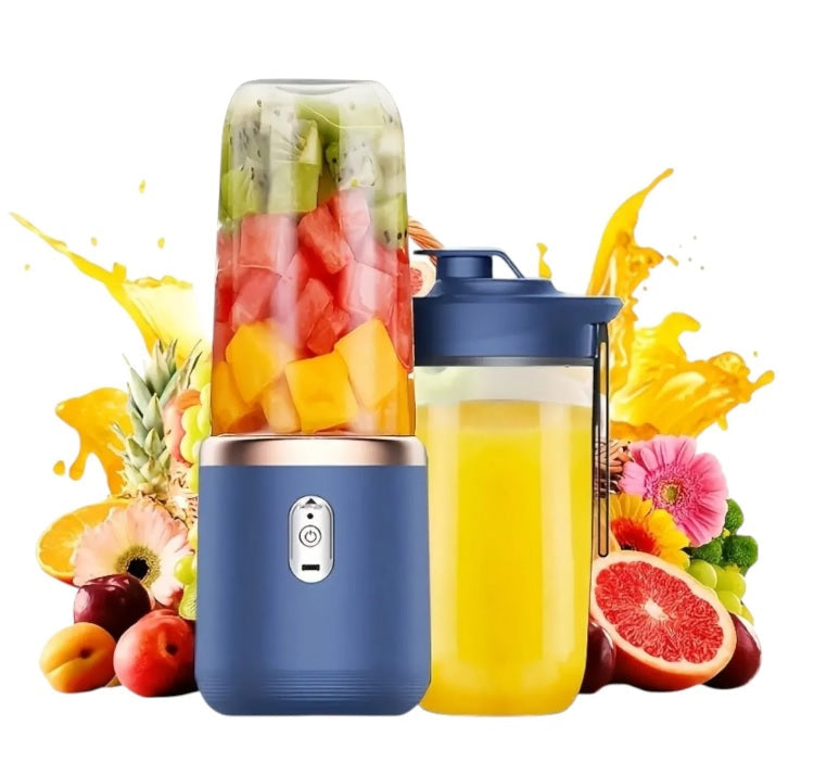 Licuadora Portatil Doble Vaso Para Jugos Y Batidos