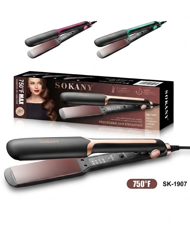 Plancha de Cabello Sokany para Alisado Rápido y Profesional