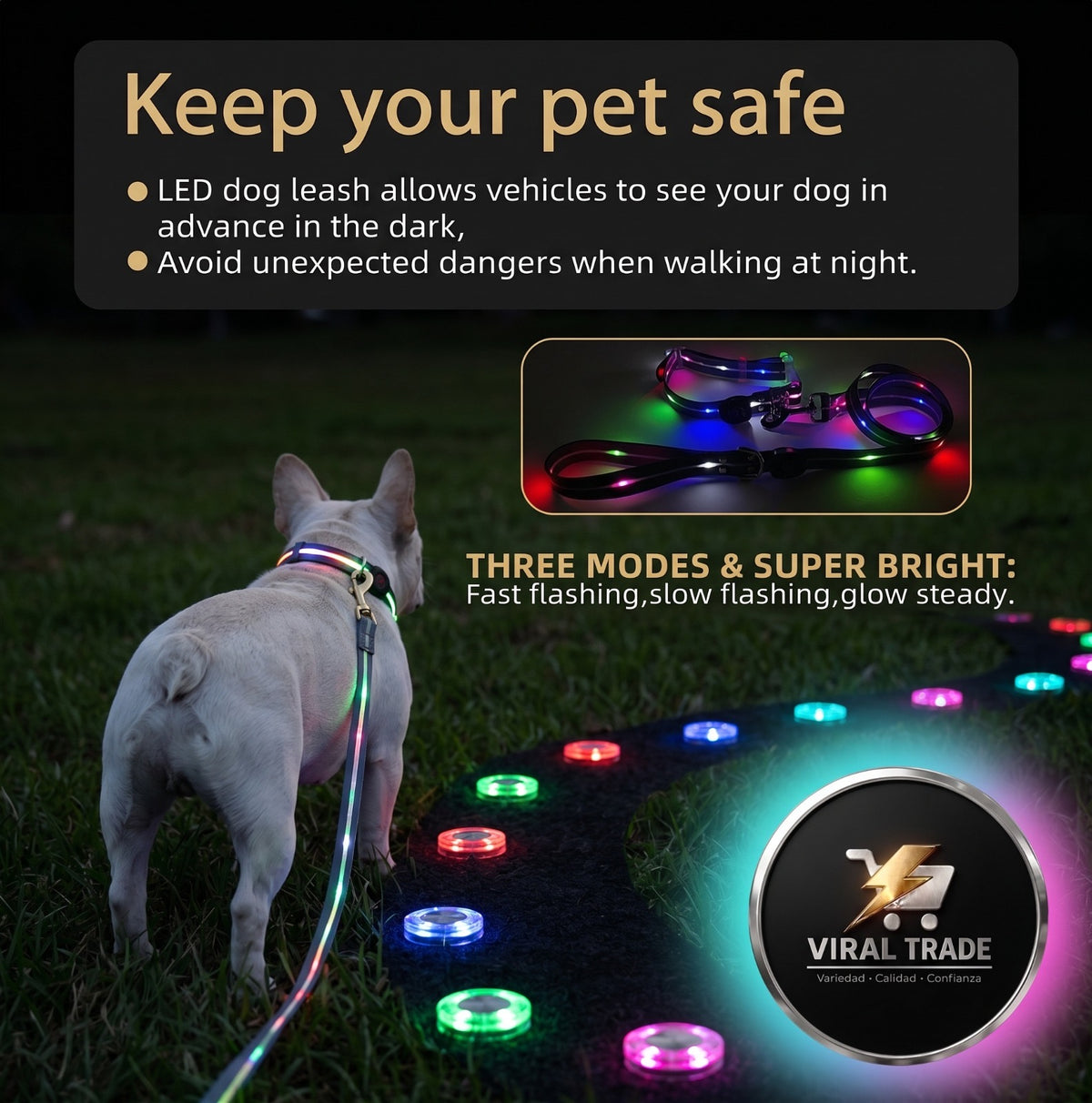 Collar de luces led