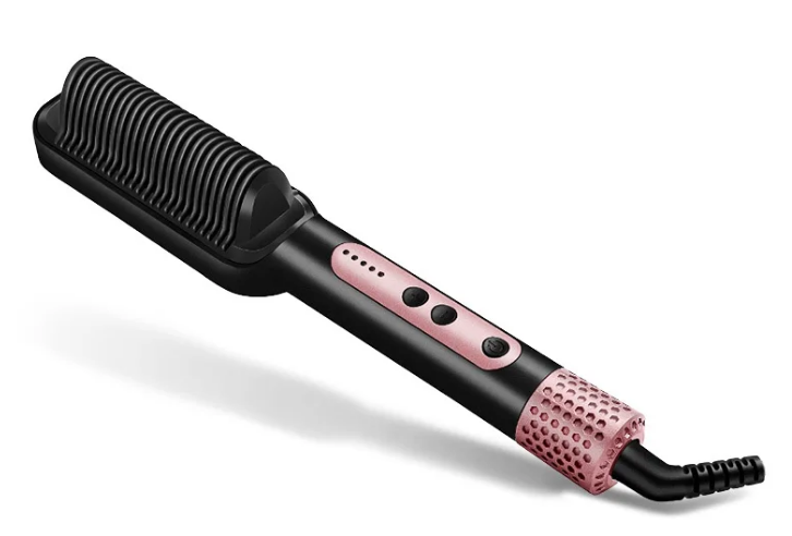 Plancha Cepillo Alisador para Cabello Liso y Sin Frizz