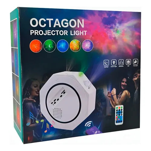 Proyector Galaxy con Control Remoto y Luces LED Multicolor